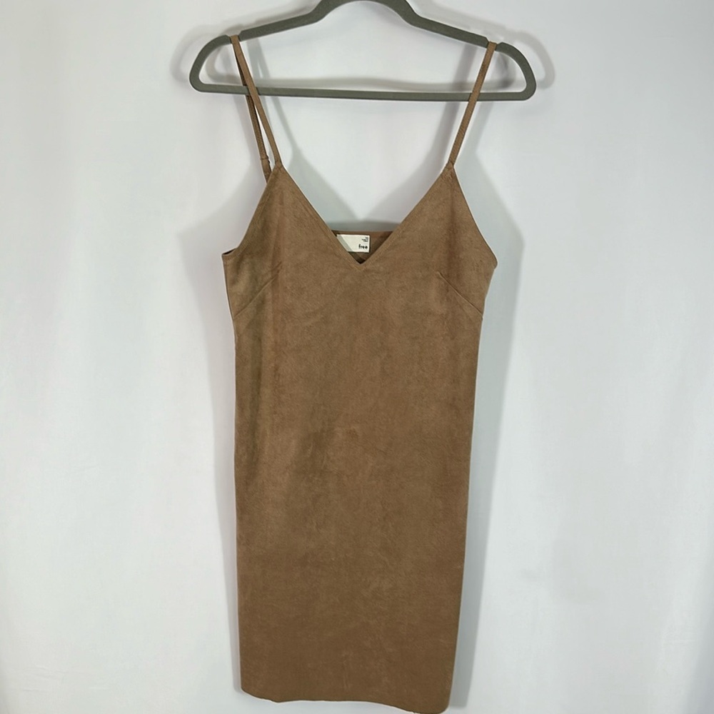 Wilfred Free Vivienne Tan Suede Mini Dress XS